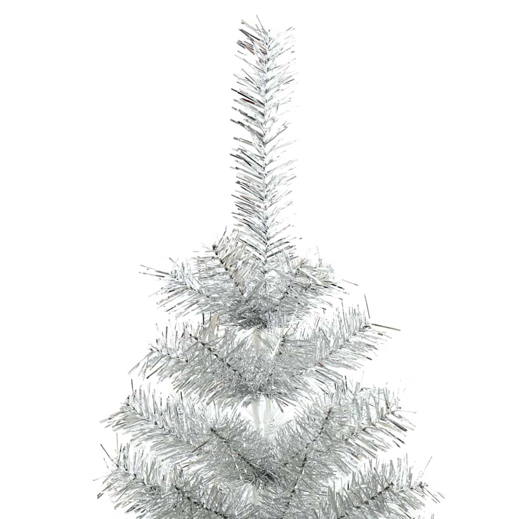vidaXL Christmas Tree Silver 120 cm PET