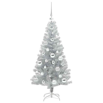 vidaXL Christmas Tree Silver 120 cm PET