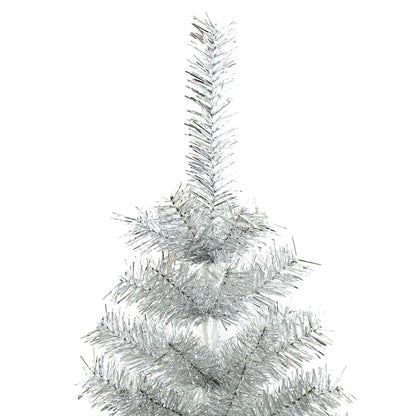vidaXL Christmas Tree Silver 120 cm PET