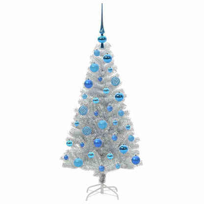 vidaXL Christmas Tree Silver 120 cm PET
