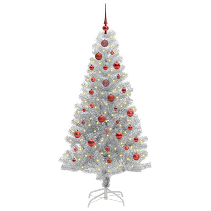 vidaXL Christmas Tree Silver 150 cm PET