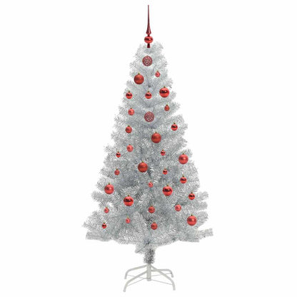 vidaXL Christmas Tree Silver 150 cm PET