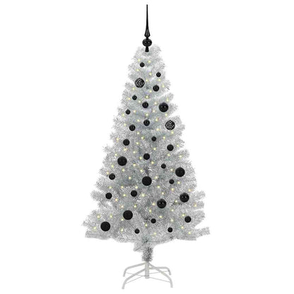 vidaXL Christmas Tree Silver 150 cm PET