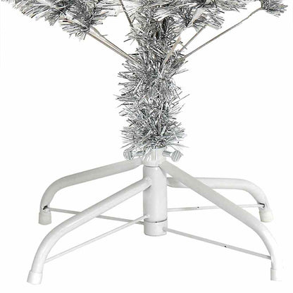 vidaXL Christmas Tree Silver 150 cm PET