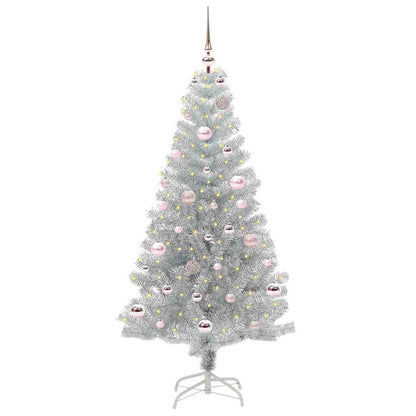 vidaXL Christmas Tree Silver 150 cm PET
