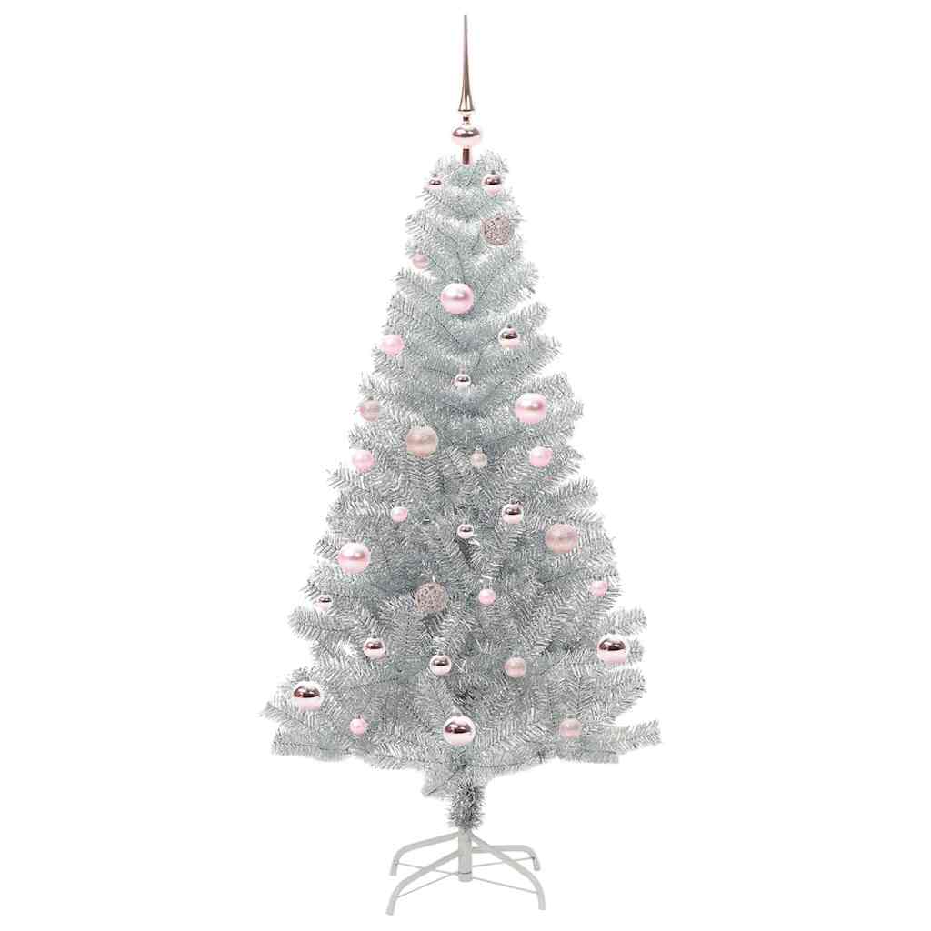 vidaXL Christmas Tree Silver 150 cm PET