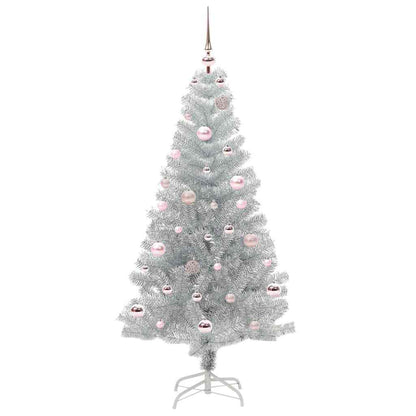 vidaXL Christmas Tree Silver 150 cm PET