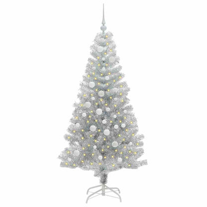 vidaXL Christmas Tree Silver 150 cm PET