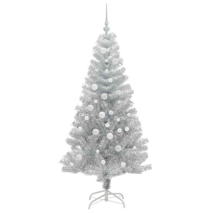 vidaXL Christmas Tree Silver 150 cm PET