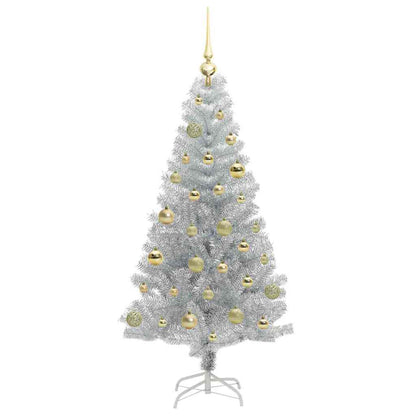 vidaXL Christmas Tree Silver 150 cm PET