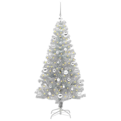 vidaXL Christmas Tree Silver 150 cm PET