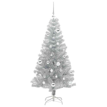 vidaXL Christmas Tree Silver 150 cm PET