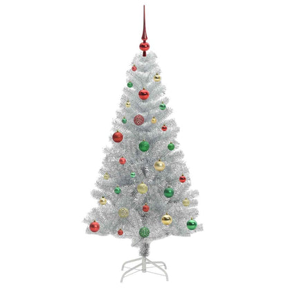vidaXL Christmas Tree Silver 150 cm PET