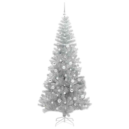 vidaXL Christmas Tree Silver 210 cm PET