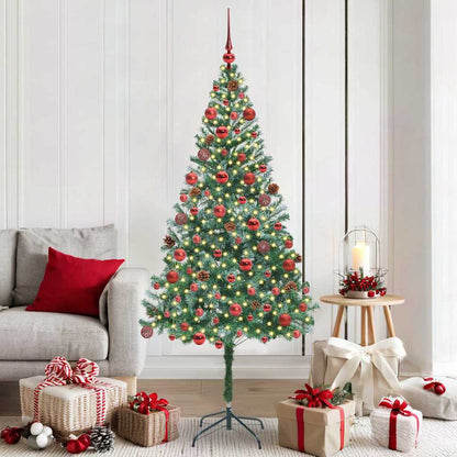 vidaXL Artificial Christmas Tree Green 180 cm PVC and Steel