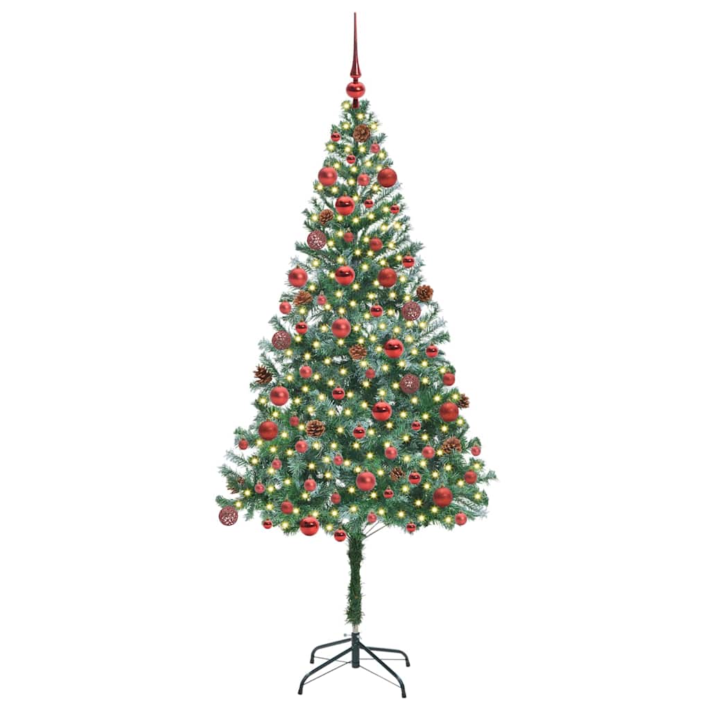 vidaXL Artificial Christmas Tree Green 180 cm PVC and Steel