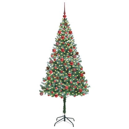 vidaXL Artificial Christmas Tree Green 180 cm PVC and Steel