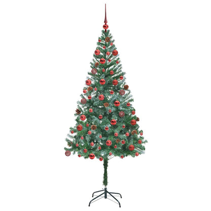 vidaXL Artificial Christmas Tree Green 180 cm PVC and Steel