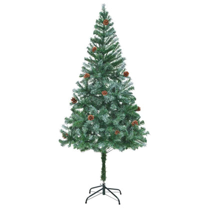 vidaXL Artificial Christmas Tree Green 180 cm PVC and Steel
