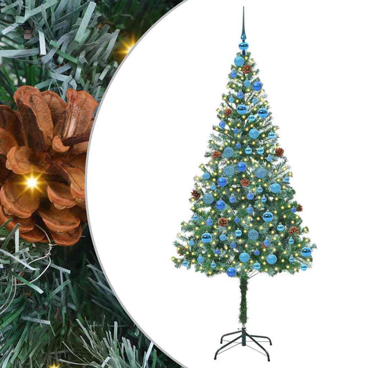 vidaXL Artificial Christmas Tree with Stand Green 180 cm PVC and Steel