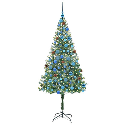 vidaXL Artificial Christmas Tree with Stand Green 180 cm PVC and Steel