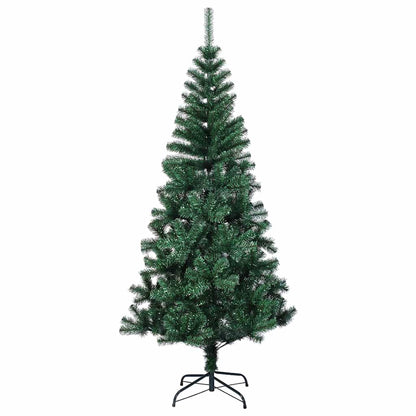 vidaXL Artificial Pre-lit Christmas Tree Green 120 cm PVC and Metal