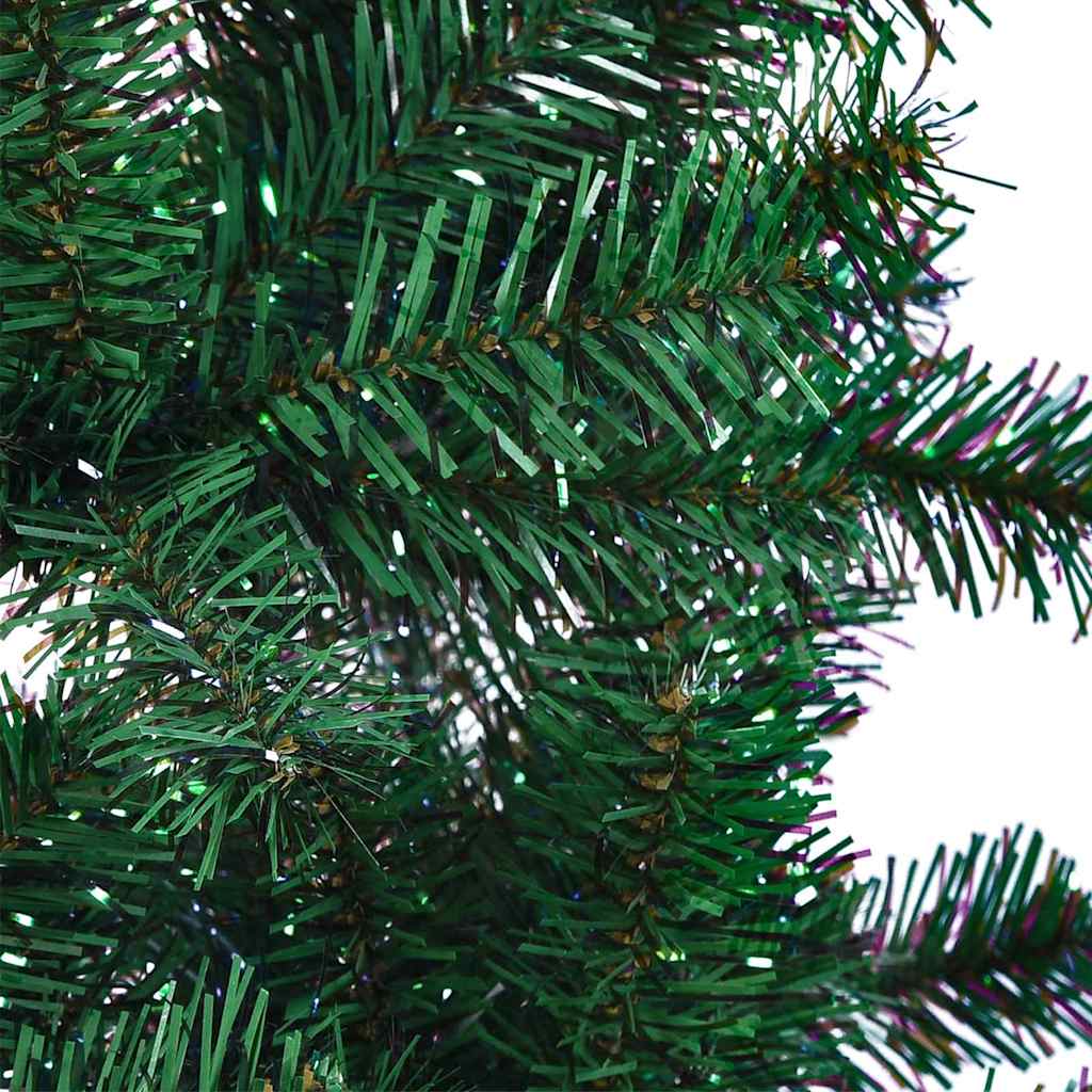 vidaXL Artificial Pre-lit Christmas Tree Green 150 cm PVC and Metal