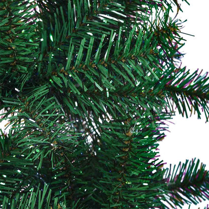 vidaXL Artificial Pre-lit Christmas Tree Green 150 cm PVC and Metal