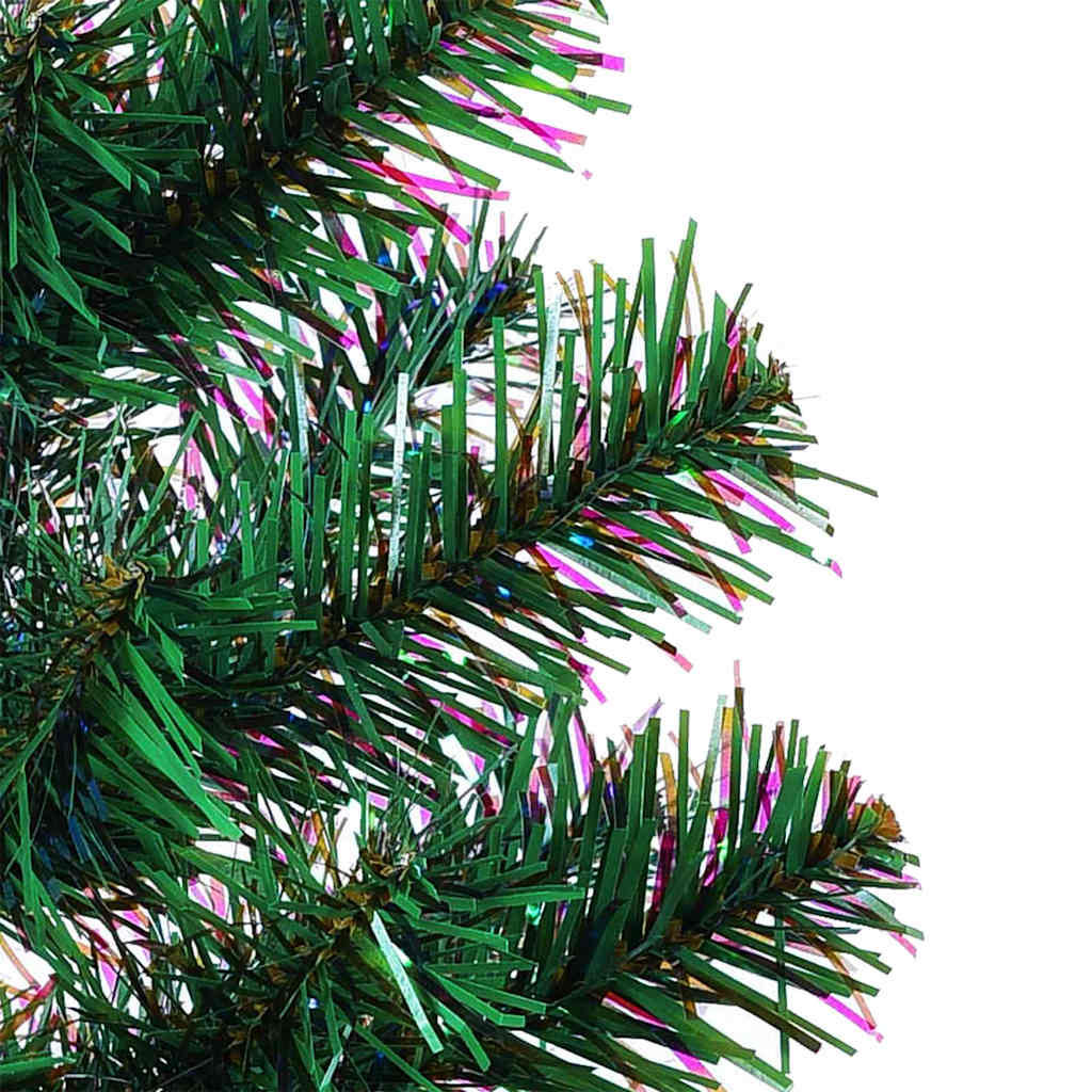 vidaXL Artificial Pre-lit Christmas Tree Green 240 cm PVC and Metal