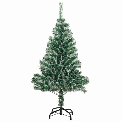 vidaXL Artificial Christmas Tree Snow Flocked with LED Light 150 cm
