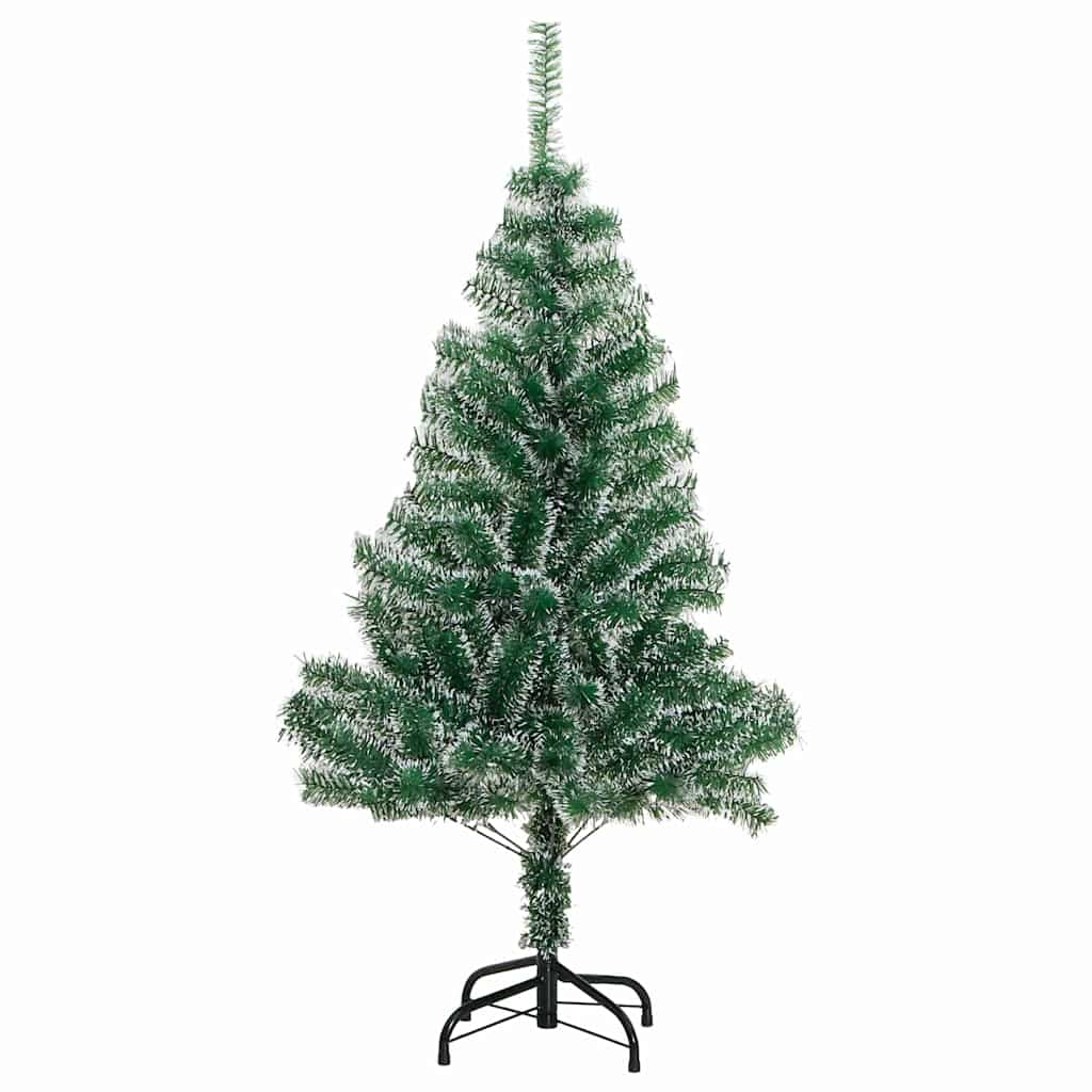 vidaXL Artificial Christmas Tree Snow Flocked with LED Light 150 cm