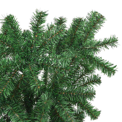 vidaXL Upside-down Artificial Pre-lit Christmas Tree with Ball Set PVC
