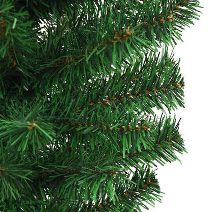 vidaXL Upside-down Artificial Pre-lit Christmas Tree with Ball Set PVC