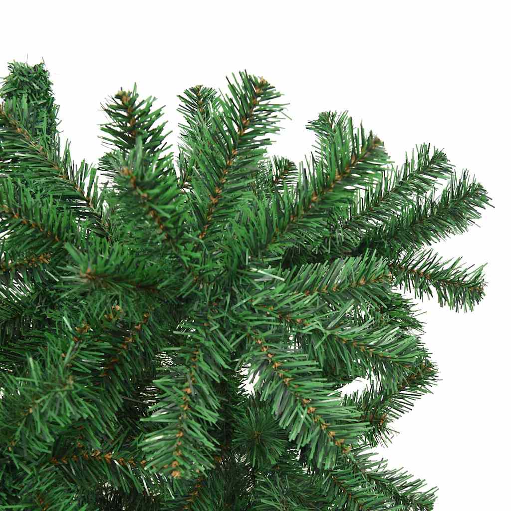 vidaXL Upside-down Artificial Pre-lit Christmas Tree with Ball Set PVC