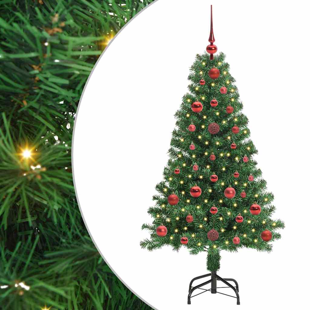 vidaXL Artificial Christmas Tree with 150 LEDs with Stand Green 120 cm