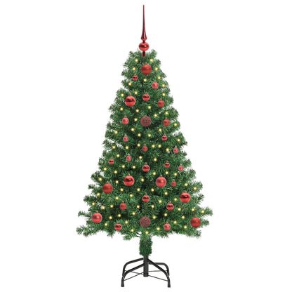 vidaXL Artificial Christmas Tree with 150 LEDs with Stand Green 120 cm