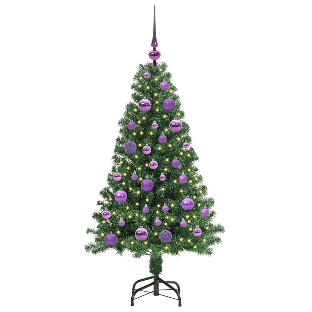 vidaXL Artificial Christmas Tree with 150 LEDs with Stand Green 120 cm