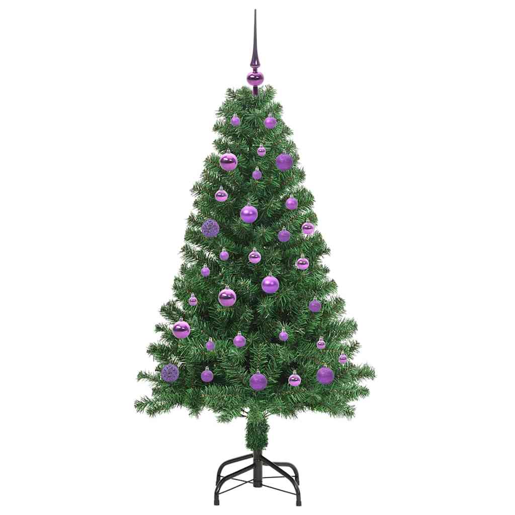 vidaXL Artificial Christmas Tree with 150 LEDs with Stand Green 150 cm