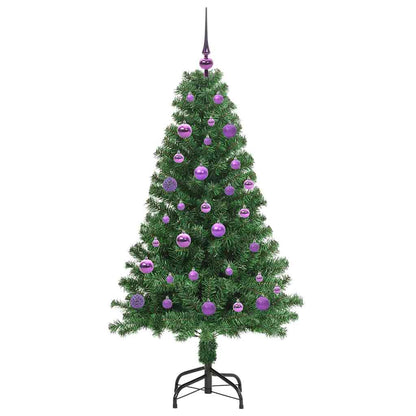 vidaXL Artificial Christmas Tree with 150 LEDs with Stand Green 150 cm