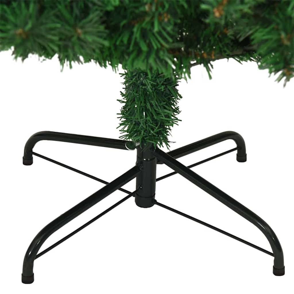 vidaXL Artificial Christmas Tree with 300 LEDs with Stand Green 180 cm