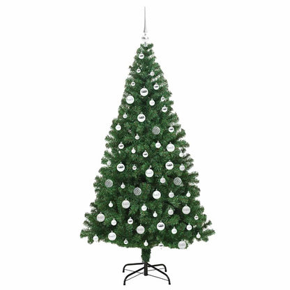 vidaXL Artificial Christmas Tree with 300 LEDs with Stand Green 180 cm