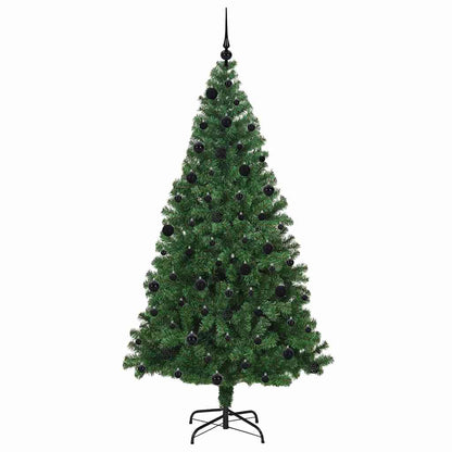 vidaXL Artificial Christmas Tree with 300 LEDs with Stand Green 210 cm