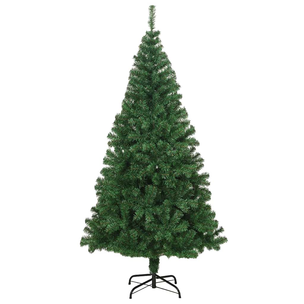 vidaXL Artificial Christmas Tree with 300 LEDs with Stand Green 240 cm