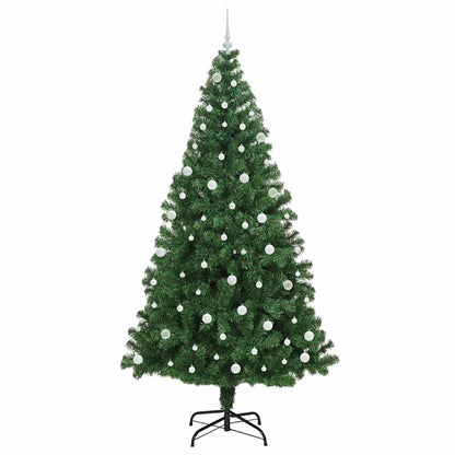 vidaXL Artificial Christmas Tree with 300 LEDs with Stand Green 240 cm