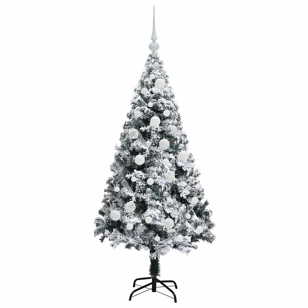 vidaXL Artificial Christmas Tree with 150 LEDs with Stand White 120 cm