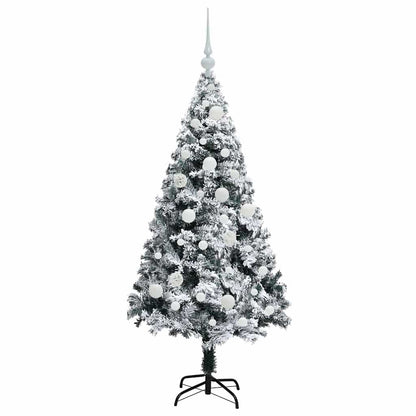 vidaXL Artificial Christmas Tree with 150 LEDs with Stand White 120 cm