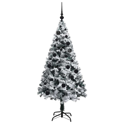 vidaXL Artificial Christmas Tree with 150 LEDs with Stand White 150 cm