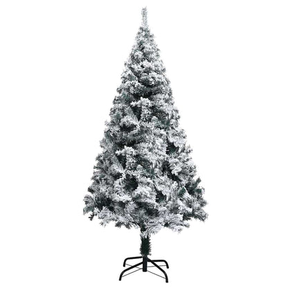 vidaXL Artificial Christmas Tree with 150 LEDs with Stand White 150 cm
