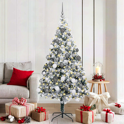 vidaXL Artificial Christmas Tree White 180 cm