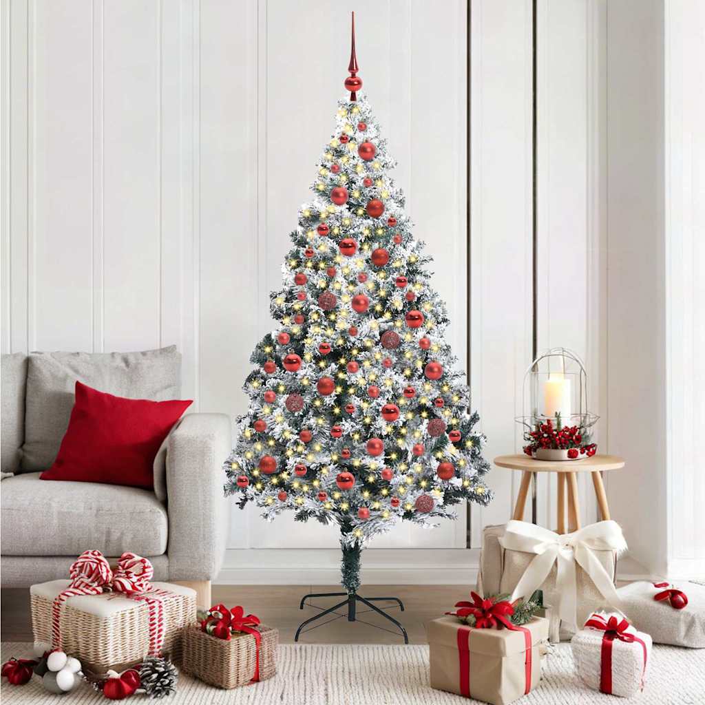 vidaXL Artificial Christmas Tree White 180 cm